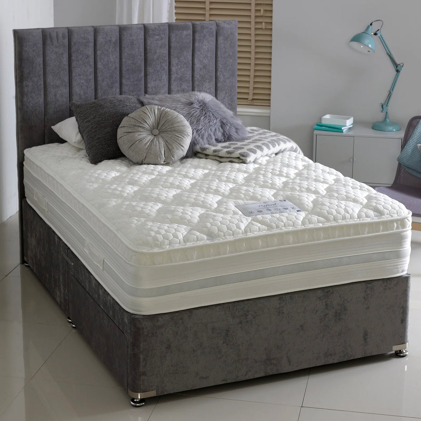 Oxford 1000 Pocket Sprung Memory Foam Cushioned Top Mattress