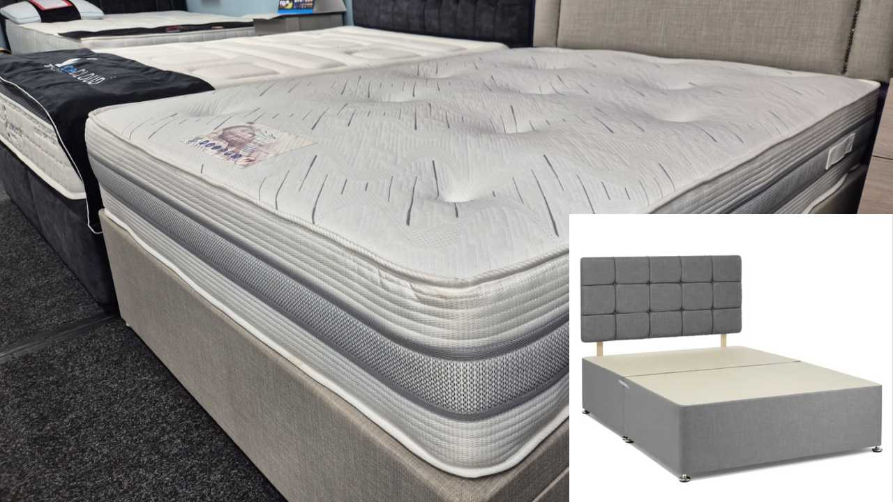 Supreme 1000 Pocket Firm Memory Foam Mattress With Divan Bed