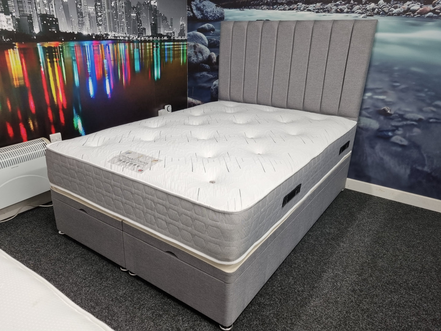 Ottoman Storage Bed With 54in Headboard