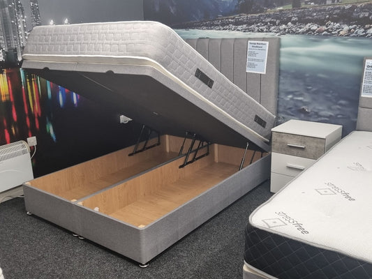 Ottoman Storage Bed With 54in Headboard