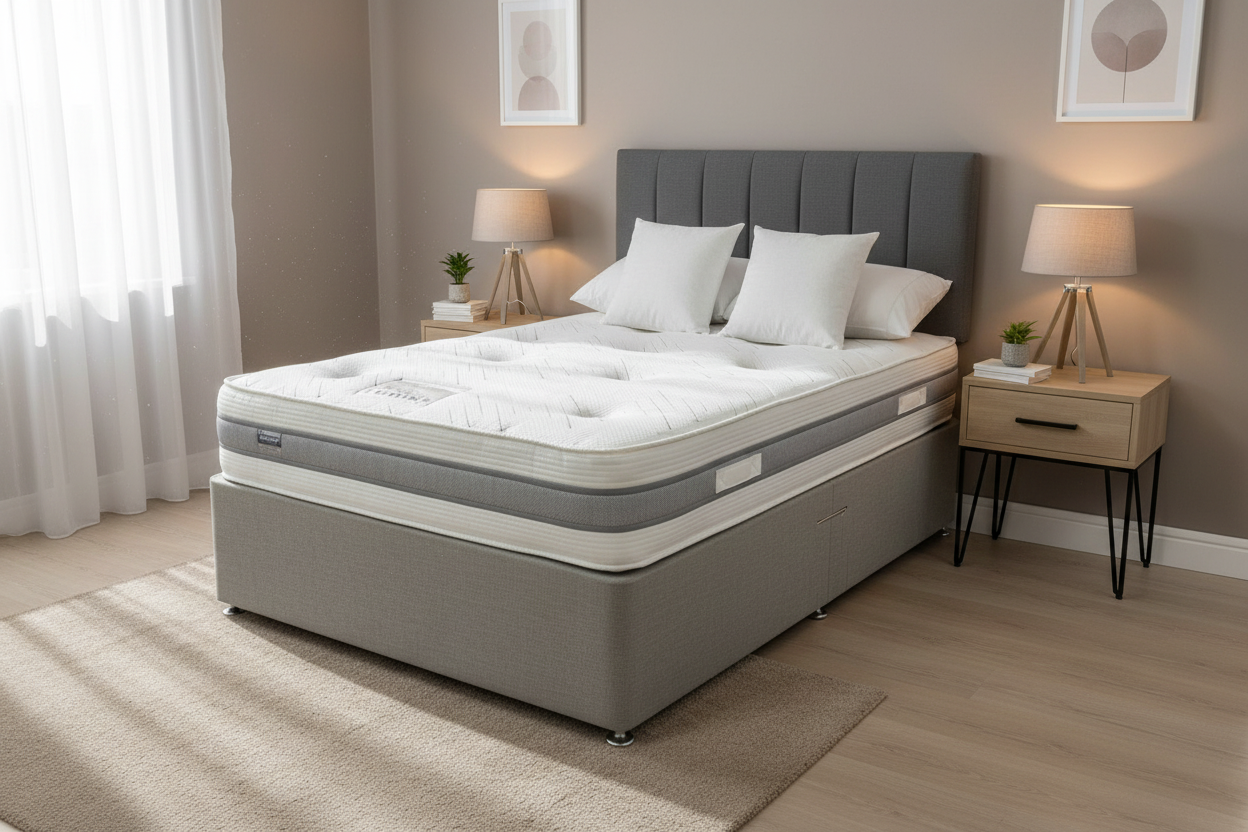 Supreme 1000 Pocket mattress in bedroom setting